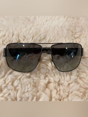 Burberry Black and Brown Plaid Temple Sunglasses